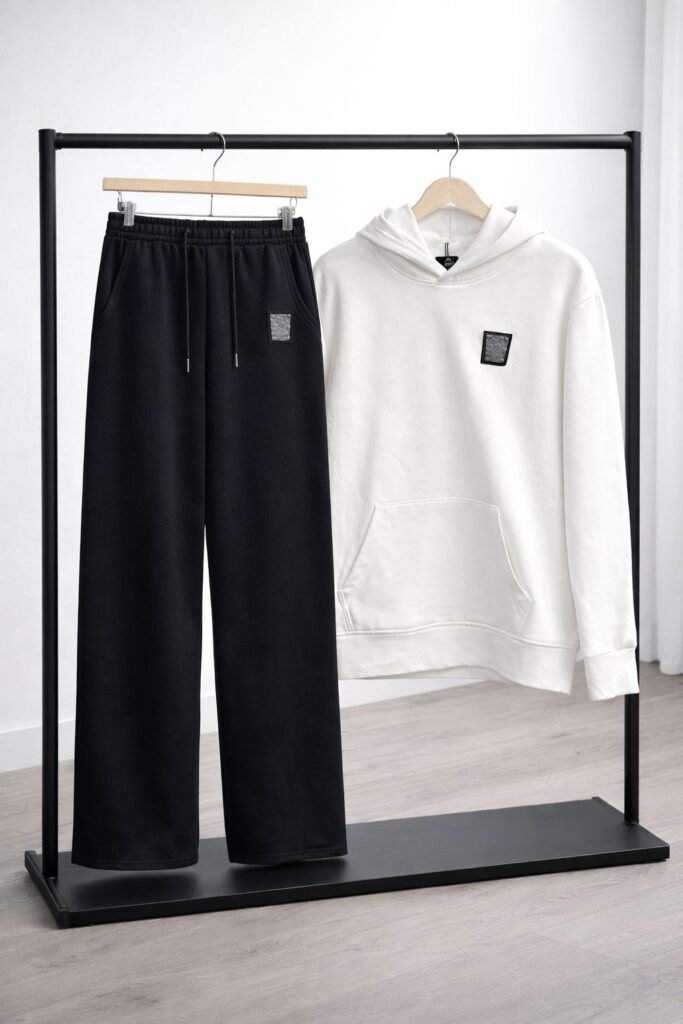 Balmain White Hoodie And Pants